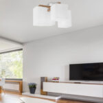 Deckenleuchte Imale In Weiß Holz Wohnzimmer Lampe Leuchte With Lampen Wohnzimmer
