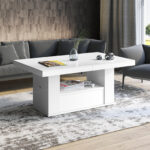Design Couchtisch Tisch Hm 111 Hochglanz Schublade Höhenverstellbar  Ausziehbar Esstisch With Couchtisch Höhenverstellbar Weiß