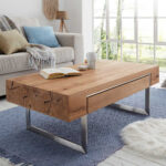 Design Wohnzimmer Tisch Mit Asteiche Furnier – Krispan Pertaining To Tisch Wohnzimmer