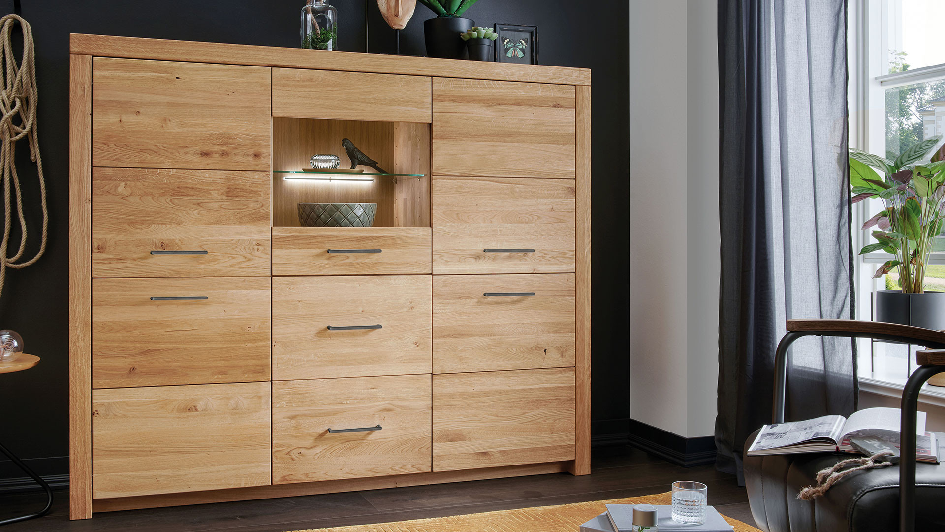 Highboard &quot;Sorano&quot; in Highboards Holz
