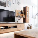 Interliving Wohnzimmer Serie 2103 – Wohnwand 560001S, Schiefer within Wohnwand Modern Holz