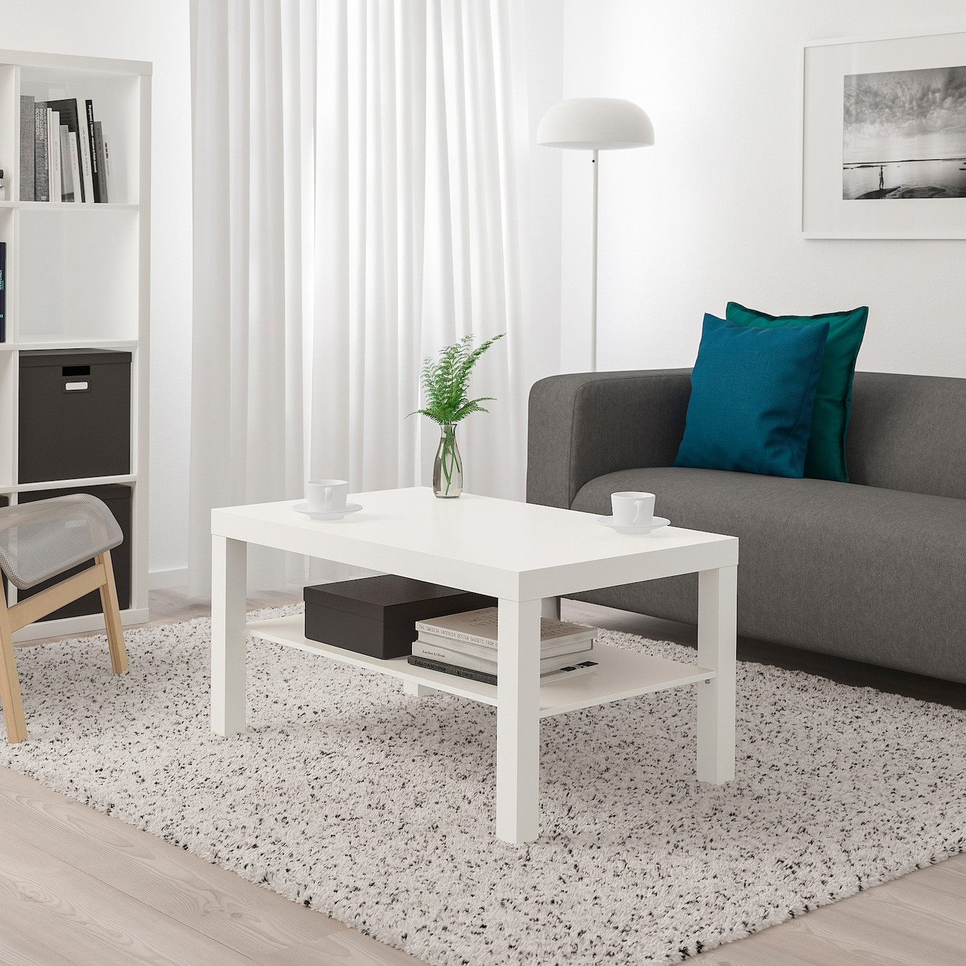 Lack Couchtisch - Weiß 90X55 Cm for Wohnzimmertisch Ikea