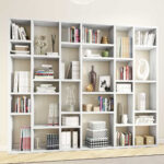 Regal Raumteiler In Weiß Lackiert – Blax Pertaining To Bücherregal Raumteiler