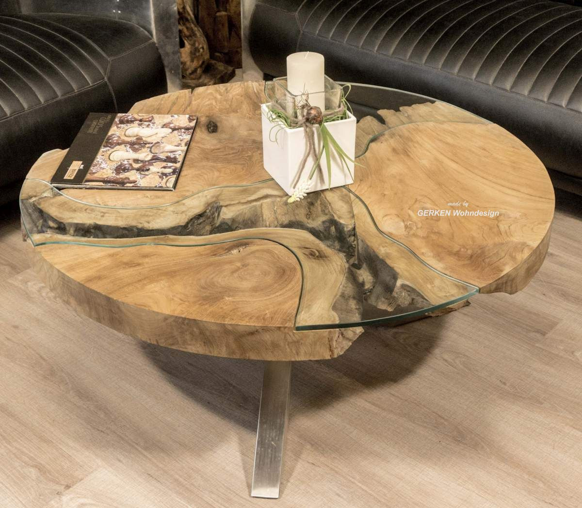Runder Couchtisch Aus Holz "Natural Eternia" – Der Tischonkel In Runder Couchtisch Holz